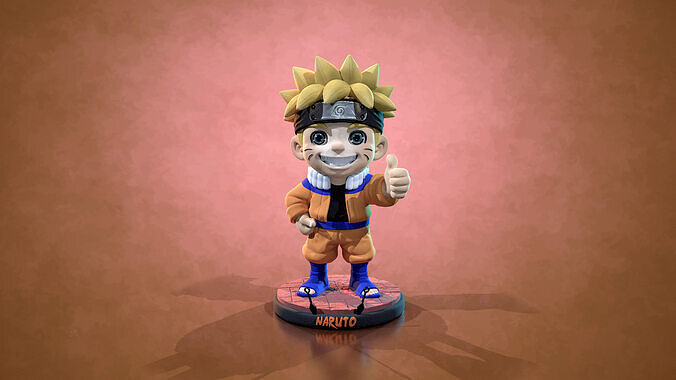 Naruto Uzumaki chibi Ninja Konoha anime 3D print model