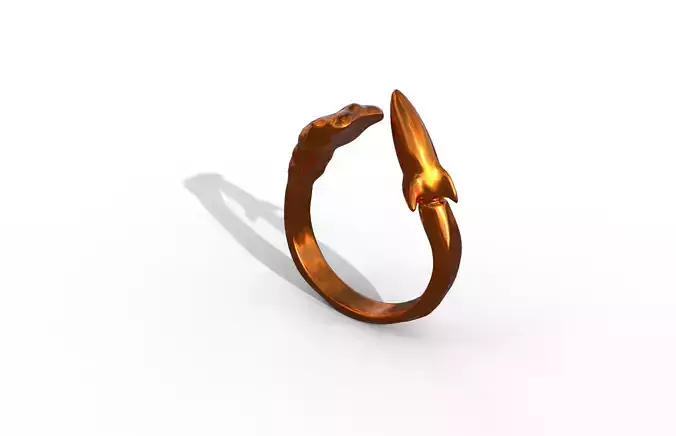 High-Quality 3D Ring Jet Model Low-poly 3D model