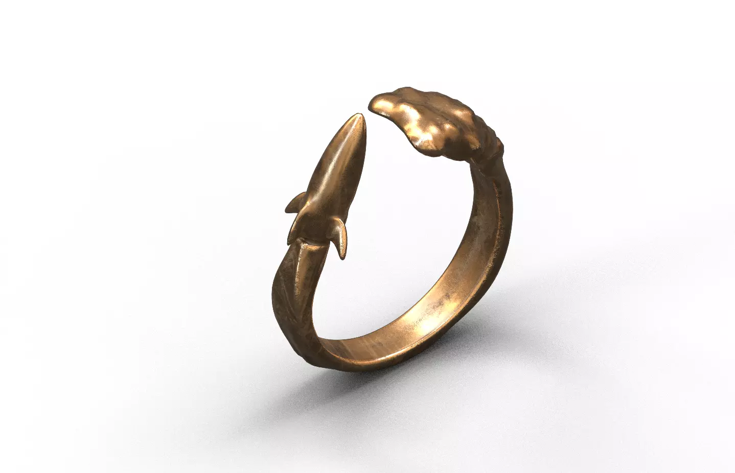 High-Quality 3D Ring Jet Model Low-poly 3D model_0