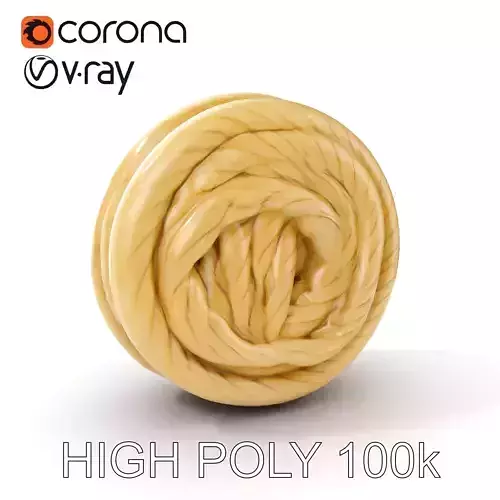 Rope Coil D Model Pack for Realistic Scenes Texture