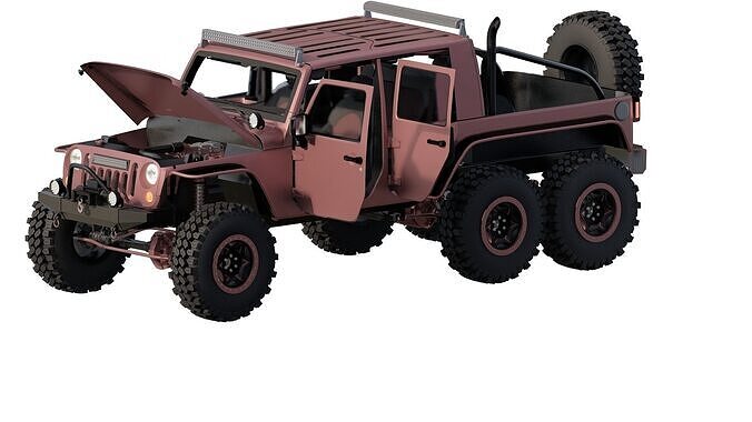 JEEP 6X6 3D model