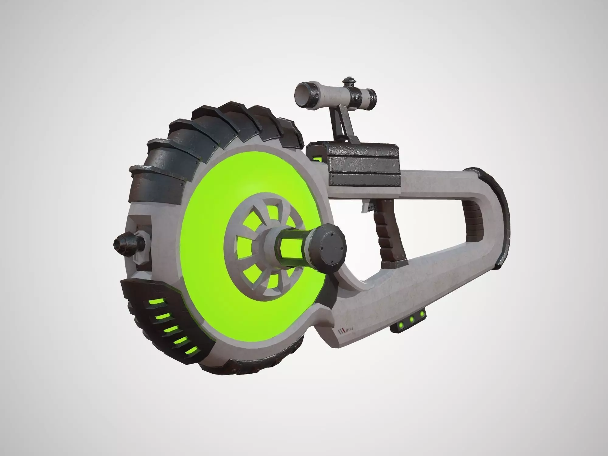 Futuristic Rifle 04 Low-poly 3D model