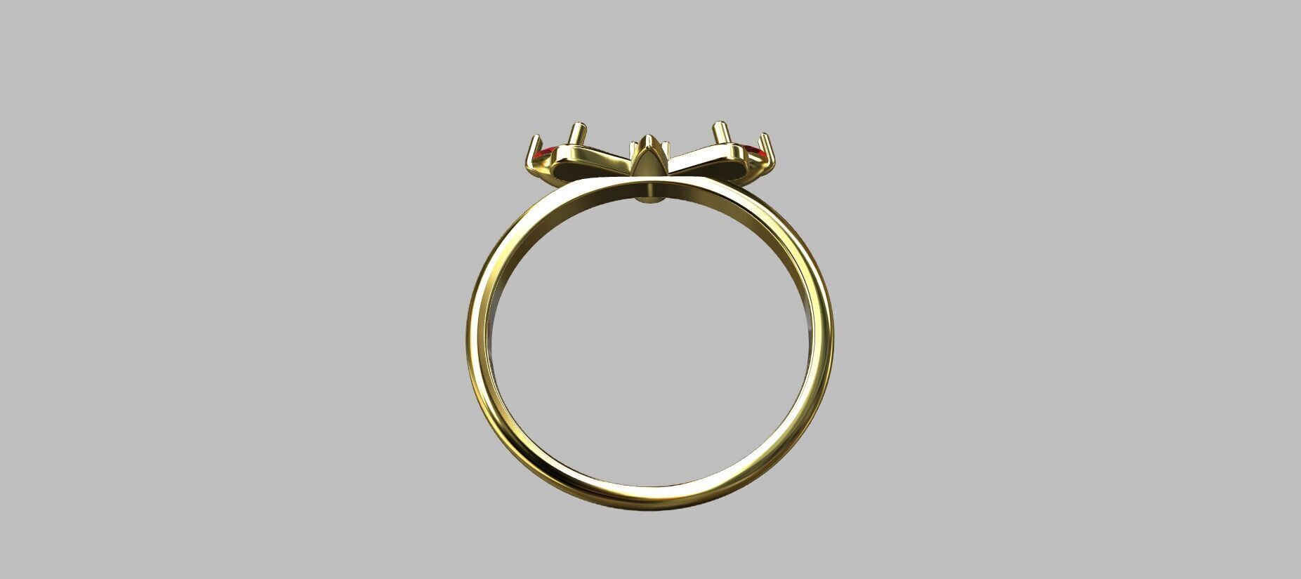 Dragonfly Ring 3D print model_6