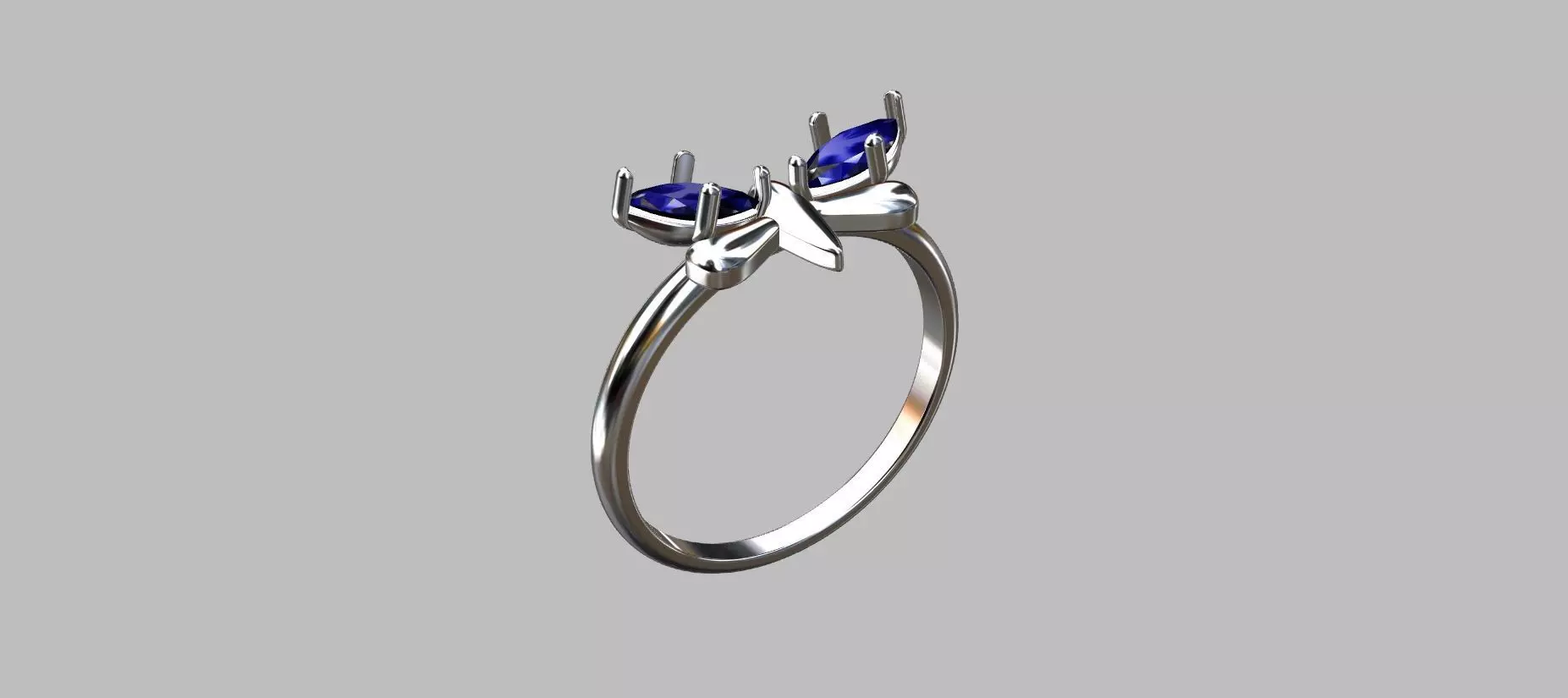 Dragonfly Ring 3D print model_0
