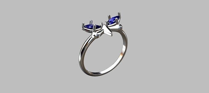 Dragonfly Ring 3D print model