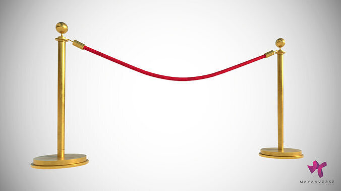 VIP Barrier Low-poly 3D model