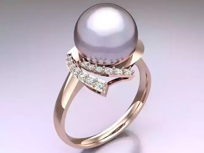Pearl Ring - Womens Rings  - N719826