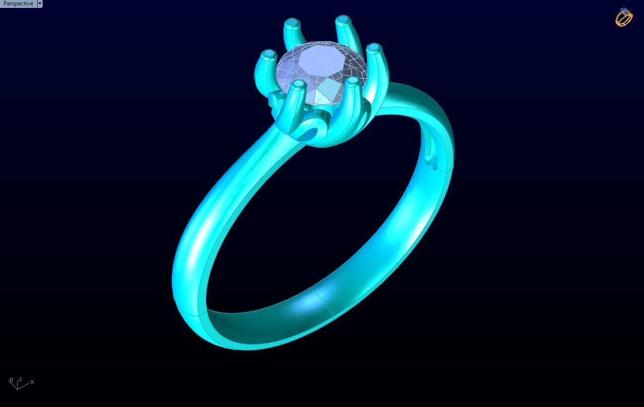 Diamond Ring - Womens Rings - N719831 3D print model_9