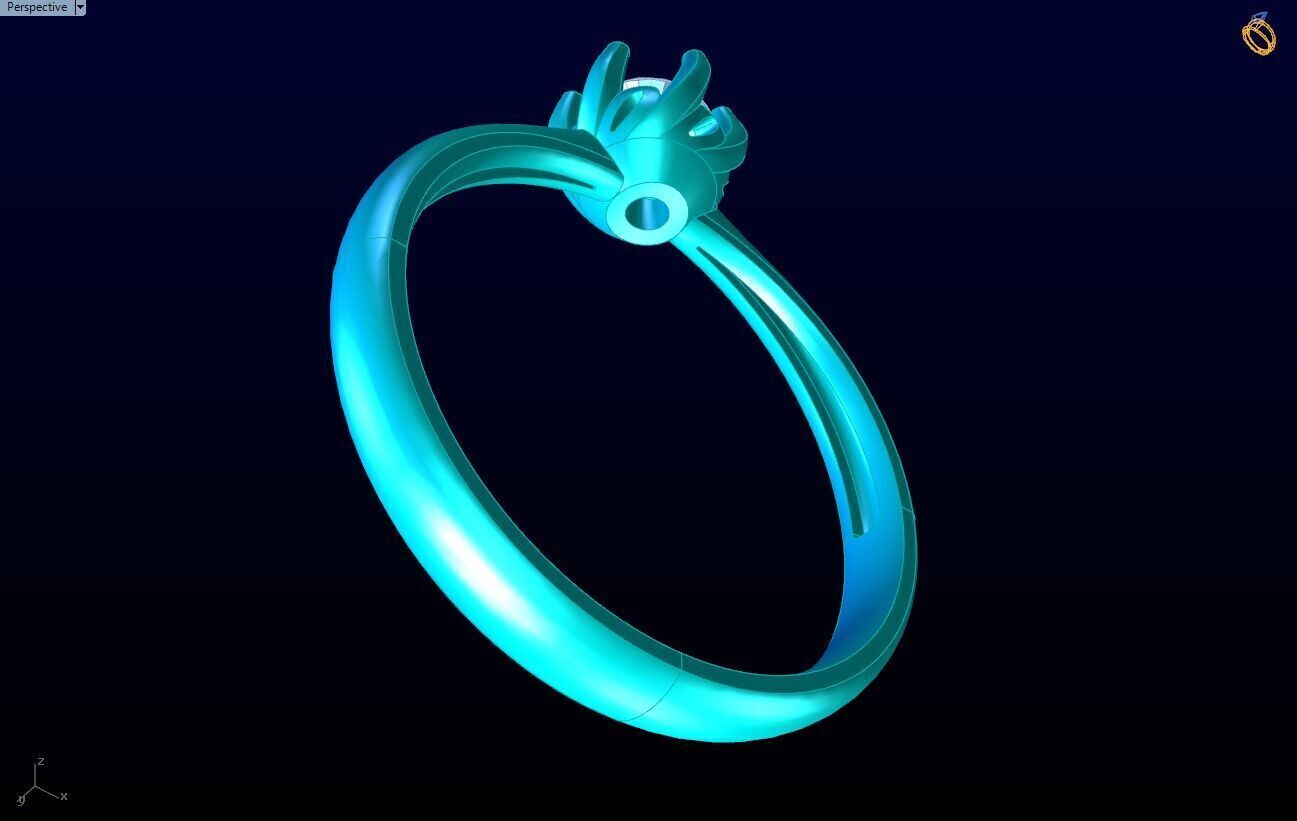 Diamond Ring - Womens Rings - N719831 3D print model_7