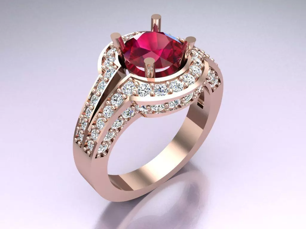 Diamond Ring - Womens Rings - N719956 3D print model_0