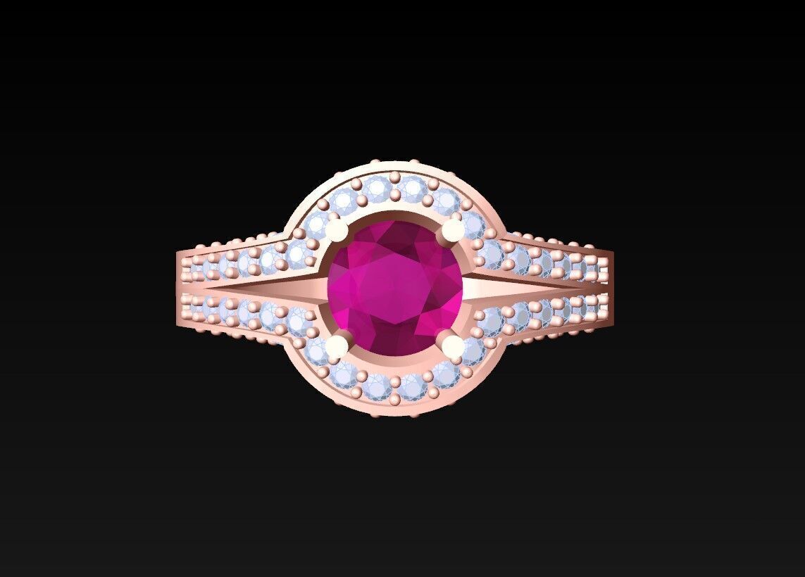 Diamond Ring - Womens Rings - N719956 3D print model_4