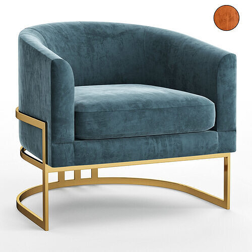 Corbin Chair Low-poly 3D model