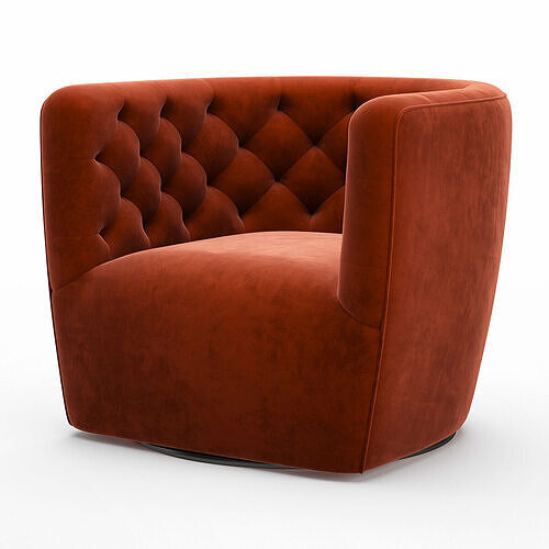  Hanover Swivel Chair Low-poly 3D model