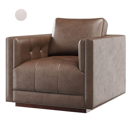 Kiera Swivel Chair in Various Colors Low-poly 3D model