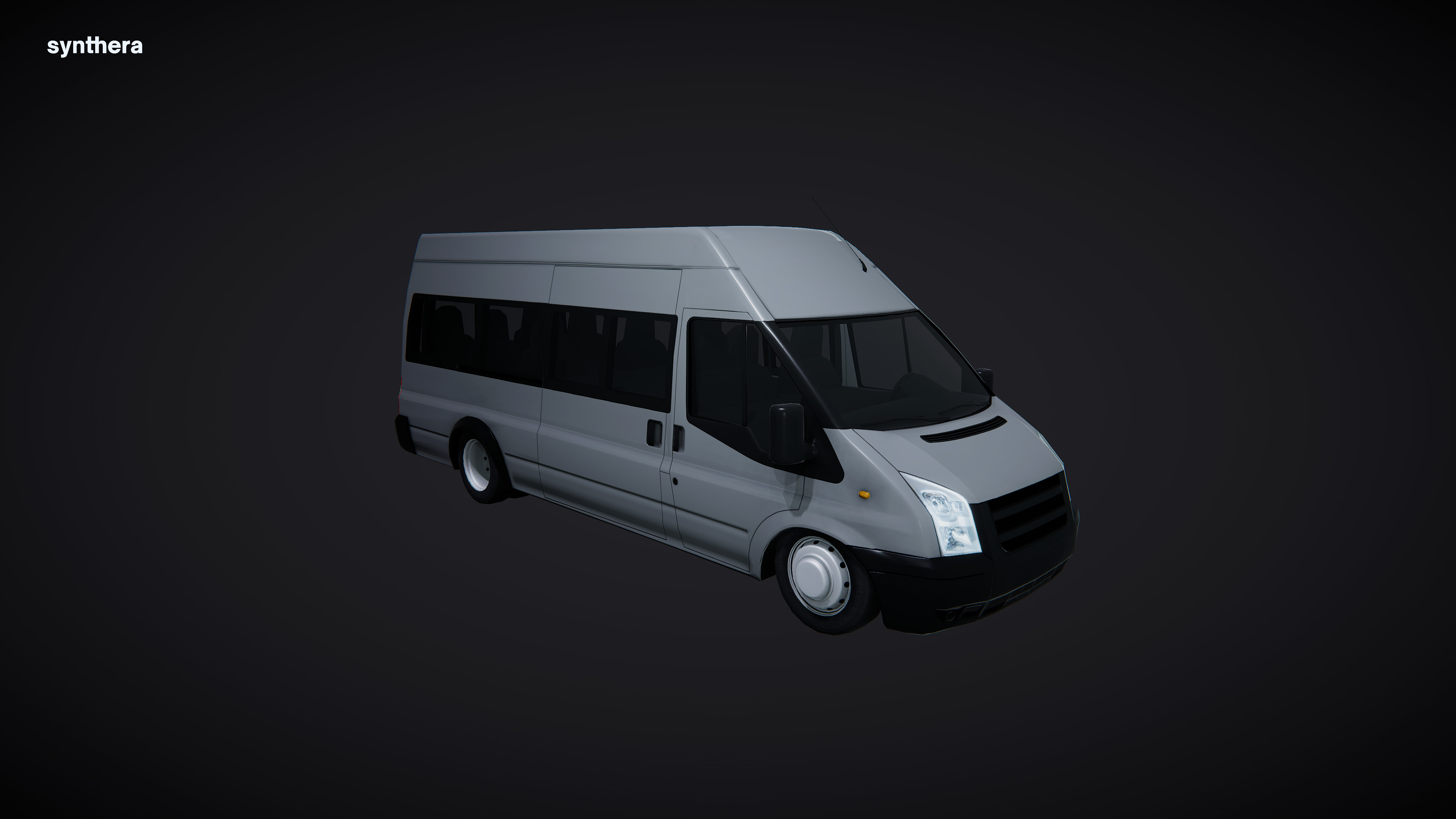 Van Minibus 01 3D model_7