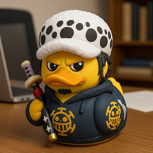 Rubber Duck - Trafalgar D Water Law One piece - 3D print 3D print model