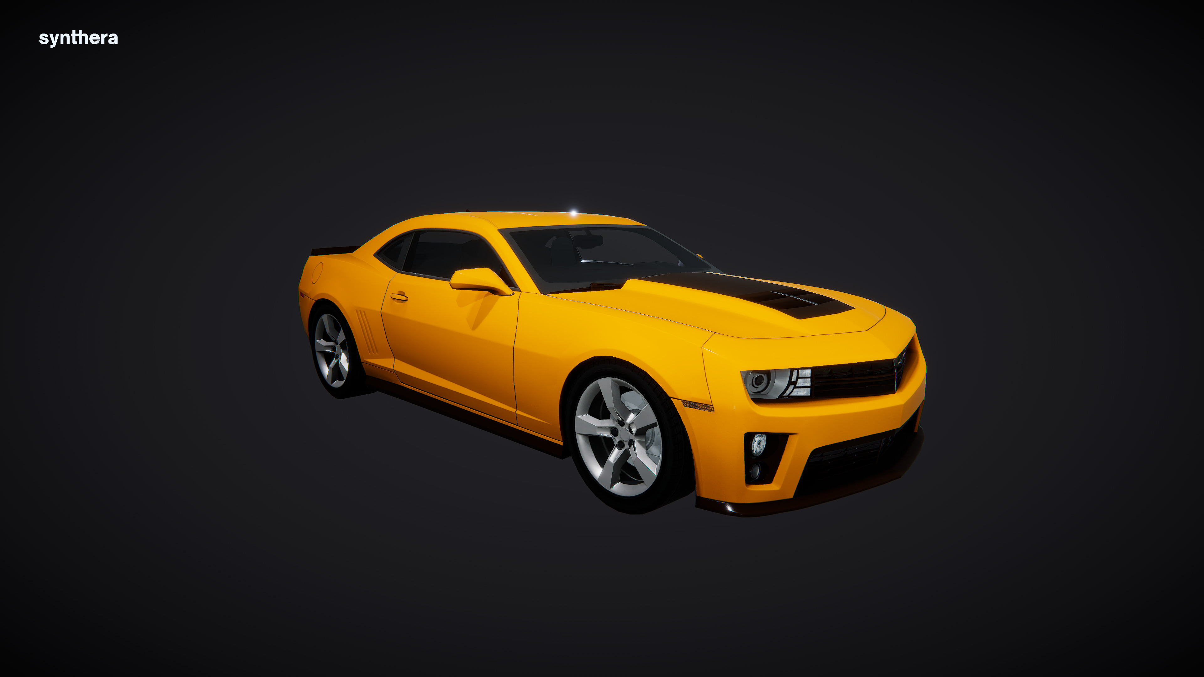 Car Muscle Coupe 02 3D model_7