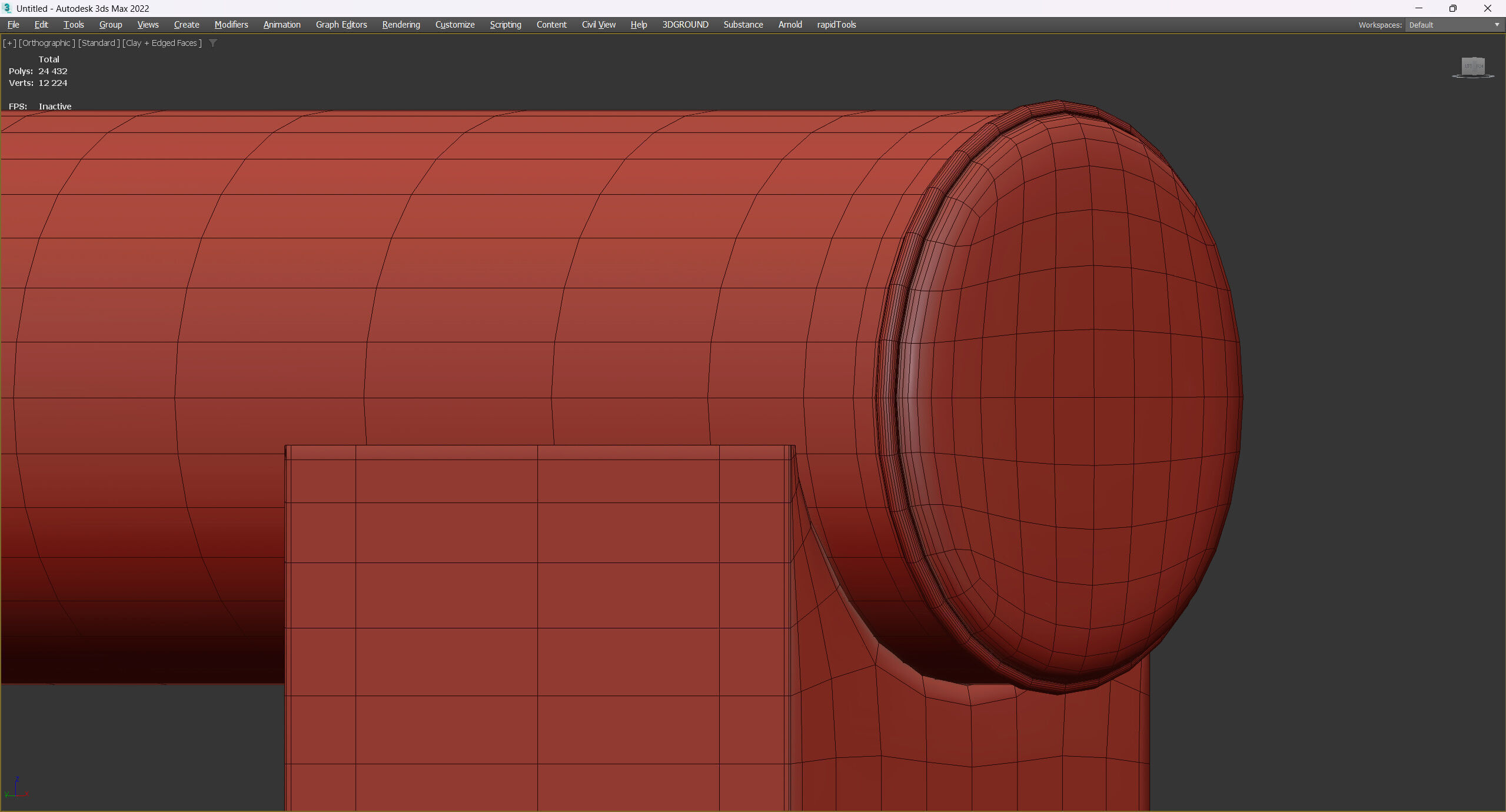 Galatea Armchair Low-poly 3D model_6