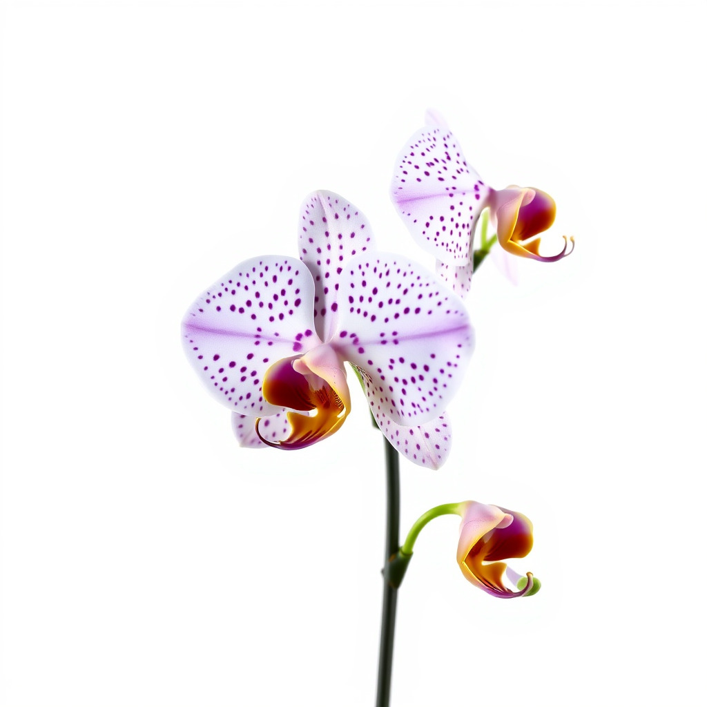 Purple Orchid model pack with detailed petals Low-poly 3D model_2