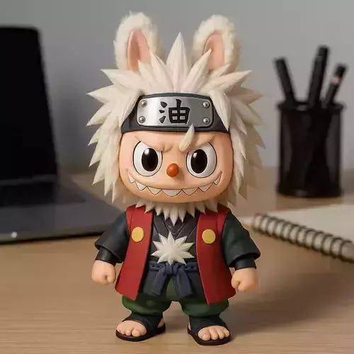 Labubu - Jiraiya statue - Naruto - 3D print