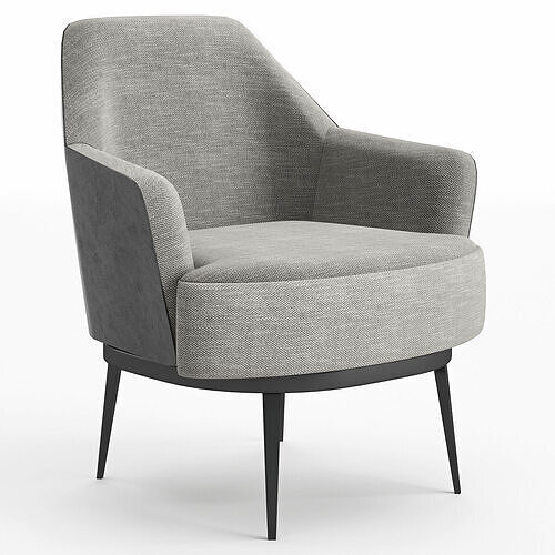MOOD SOFA CHAIR Low-poly 3D model