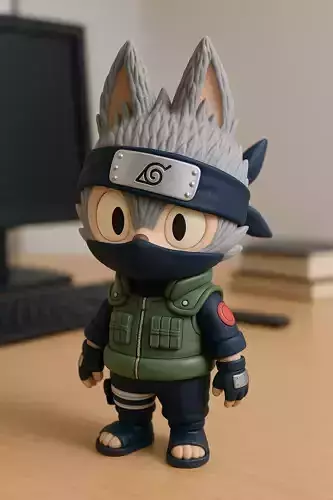 Labubu - Hatake Kakashi statue - Naruto - 3D print 3D print model