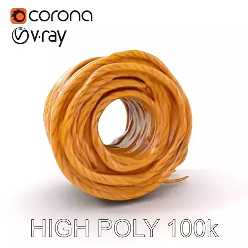 Realistic Rope D Model Pack for Diverse Applications Texture