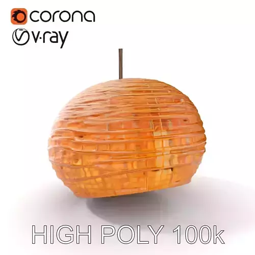 Rattan Pendant Light Model Pack Low-poly 3D model Rattan Pendant Light Model Pack Low-poly 3D model