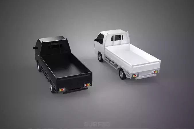 PICKUP FLAT DECK PICK UP COLT DELICA L300 CAR TRUCK CARRY DIESEL 3D model