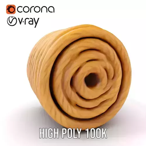 Realistic Rope Roll Model Pack Low-poly 3D model
