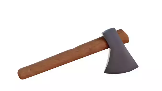 Game-Ready Axe 3D Model Low Poly
