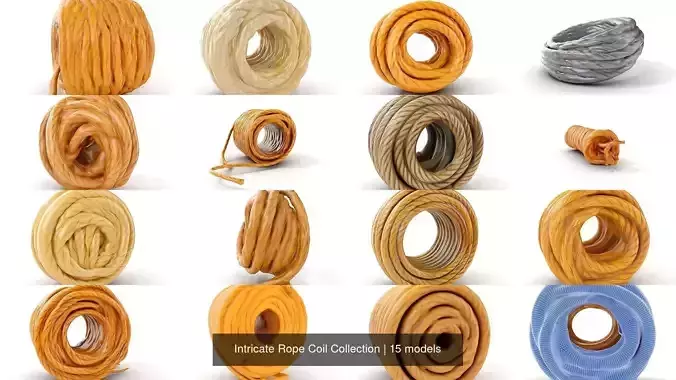 Intricate Rope Coil Collection 