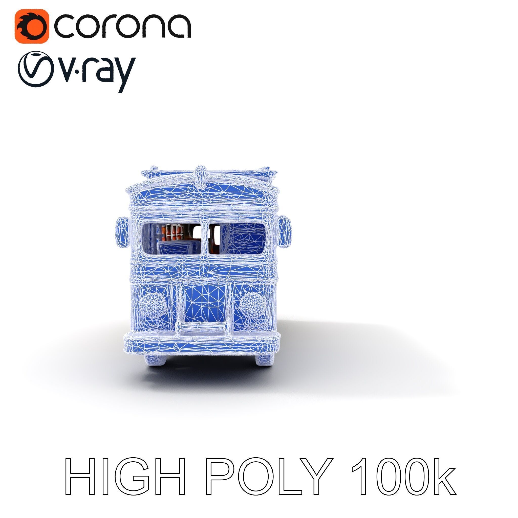 Colorful Colombian Chiva Bus D Model Pack Low-poly 3D model_24