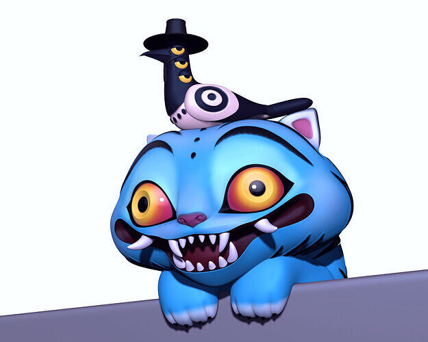 K Pop Demon Hunters Tiger Derpy Bird Sussie 3D print model