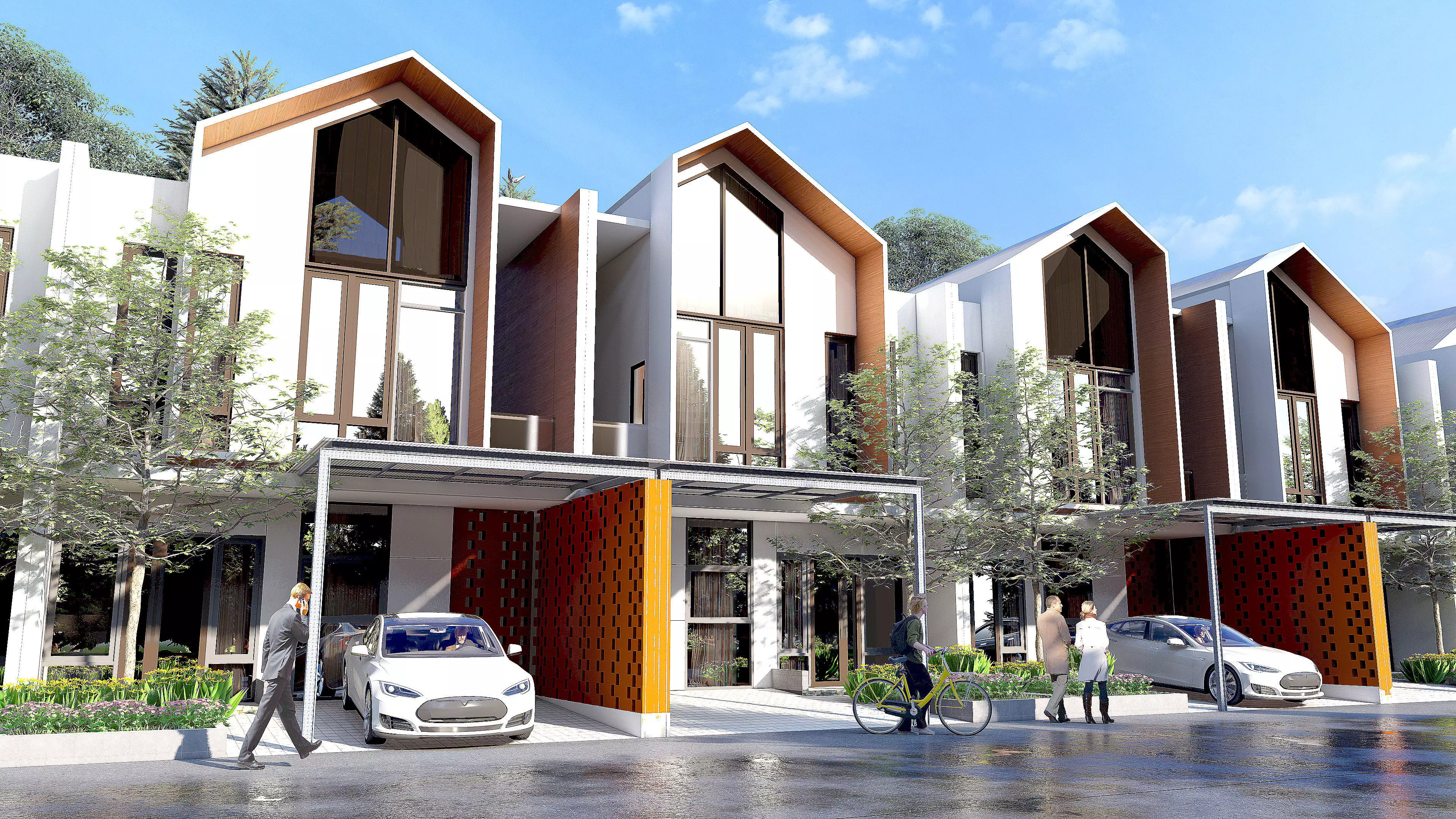 Modern Compact House 7 x 10 Full 3D Skp Lumion and DWG File 3D model