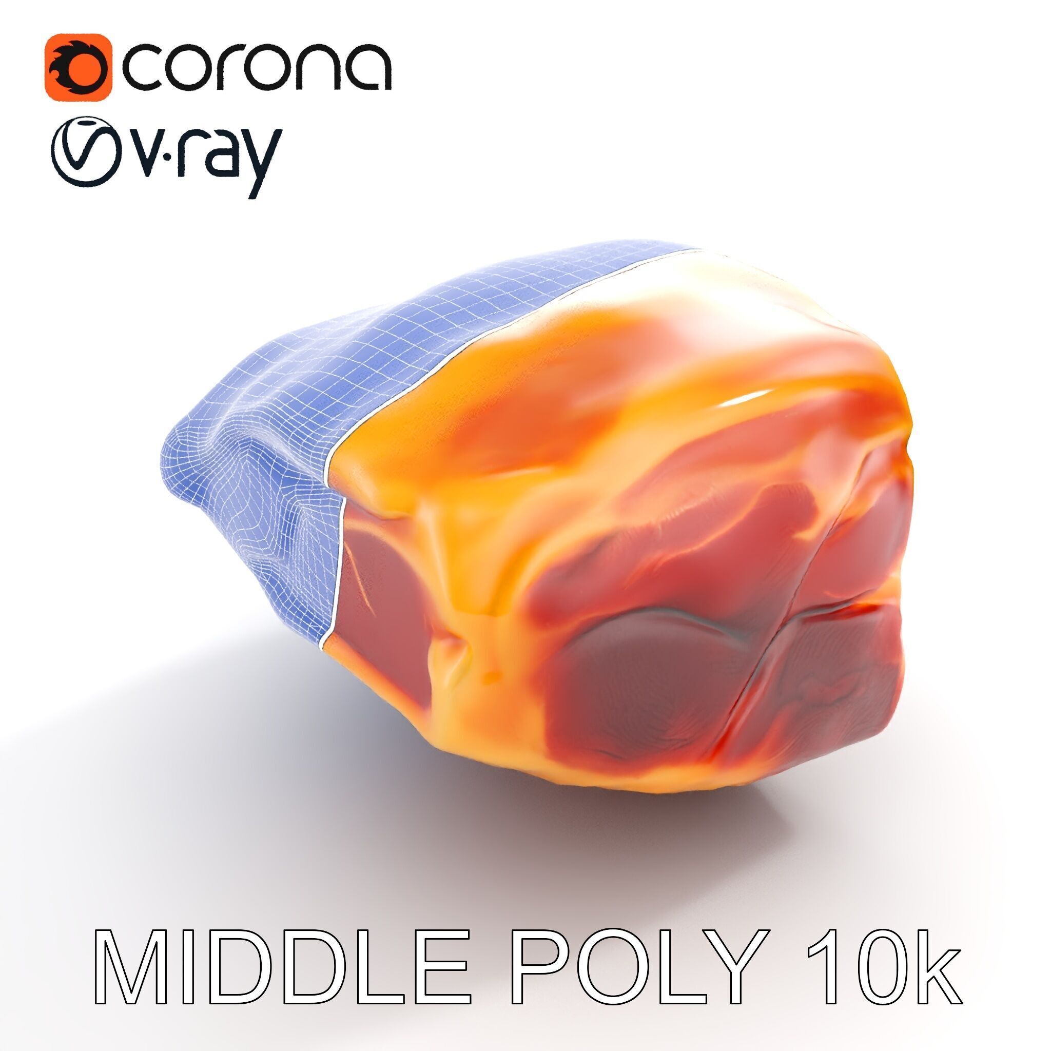 Realistic Meat Cut D Model Pack for Culinary Visualization Low-poly 3D model_24