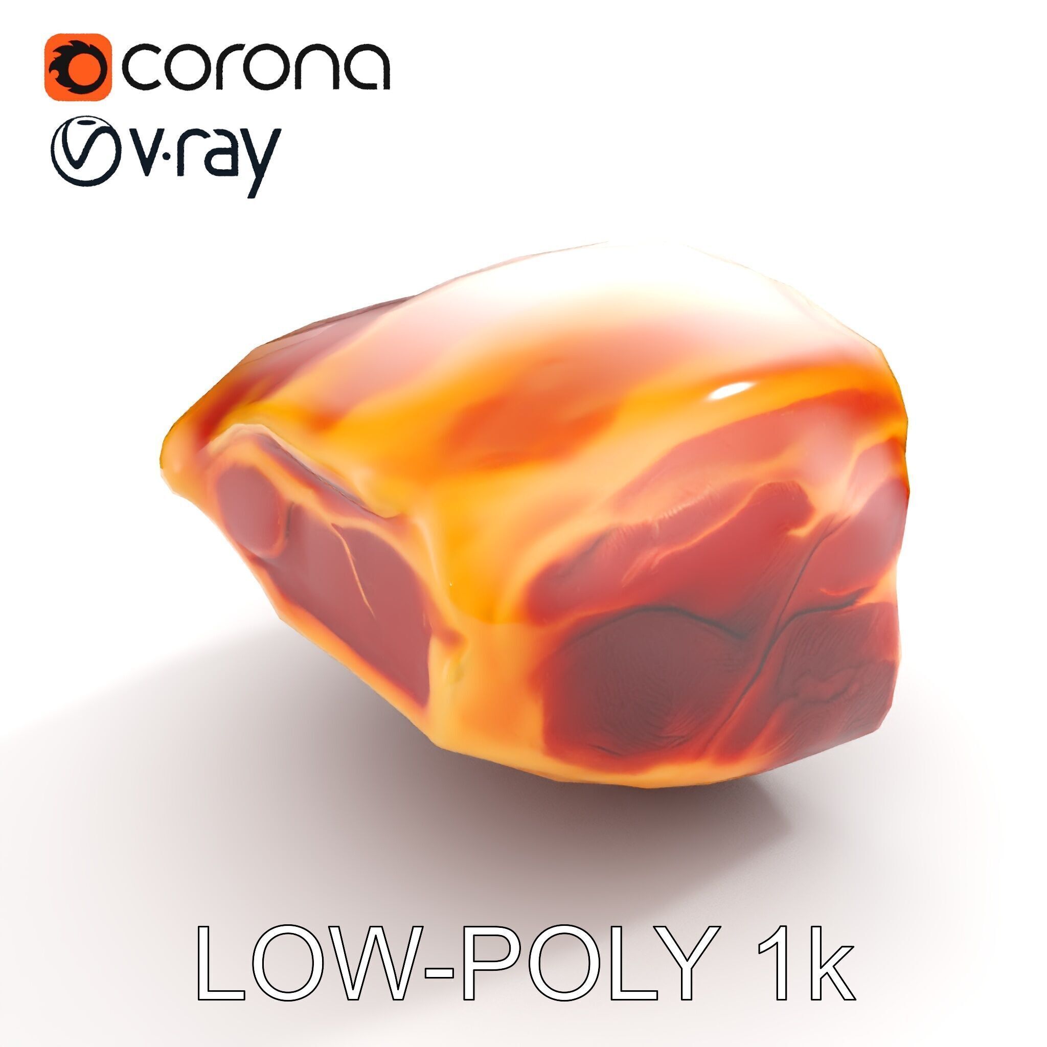 Realistic Meat Cut D Model Pack for Culinary Visualization Low-poly 3D model_17
