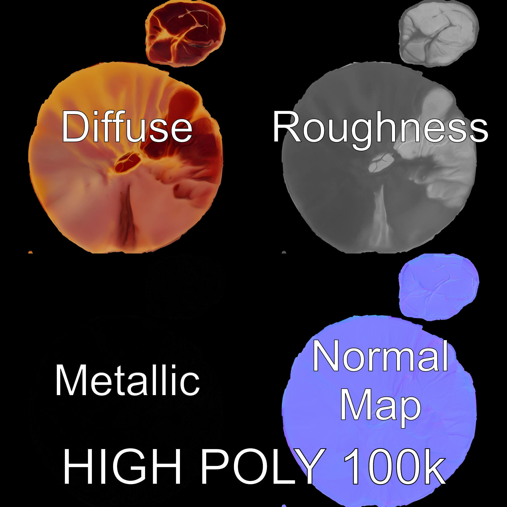 Realistic Meat Cut D Model Pack for Culinary Visualization Low-poly 3D model_3