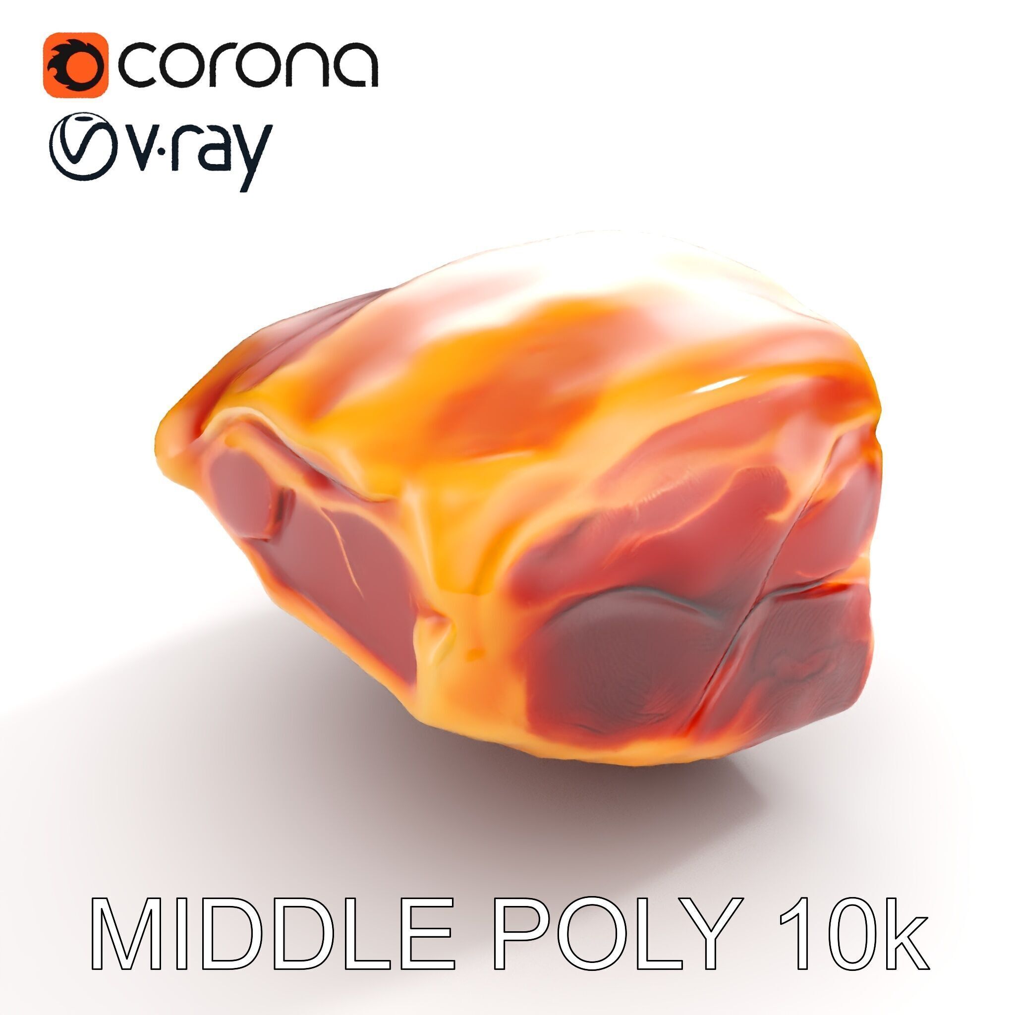 Realistic Meat Cut D Model Pack for Culinary Visualization Low-poly 3D model_6