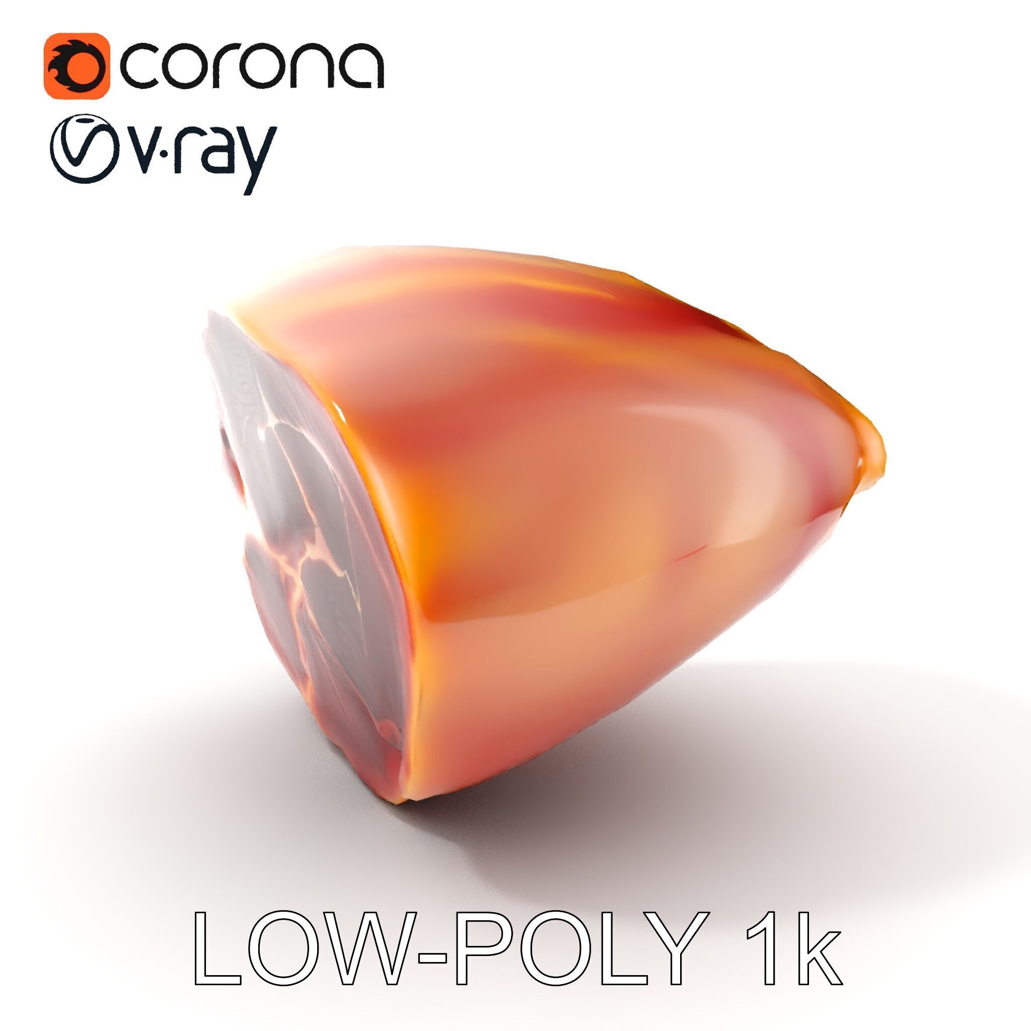 Realistic Meat Cut D Model Pack for Culinary Visualization Low-poly 3D model_9