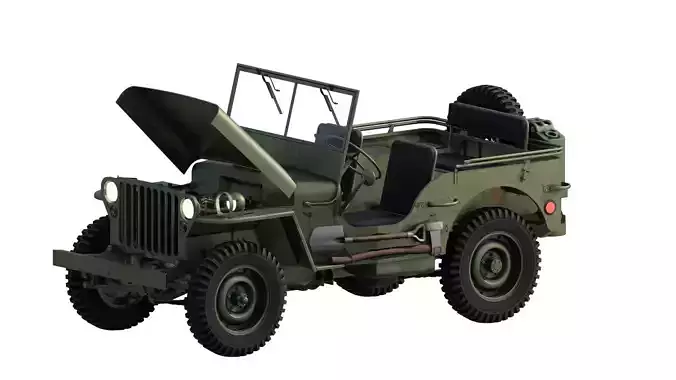 WILLYS JEEP 1940S 3D model