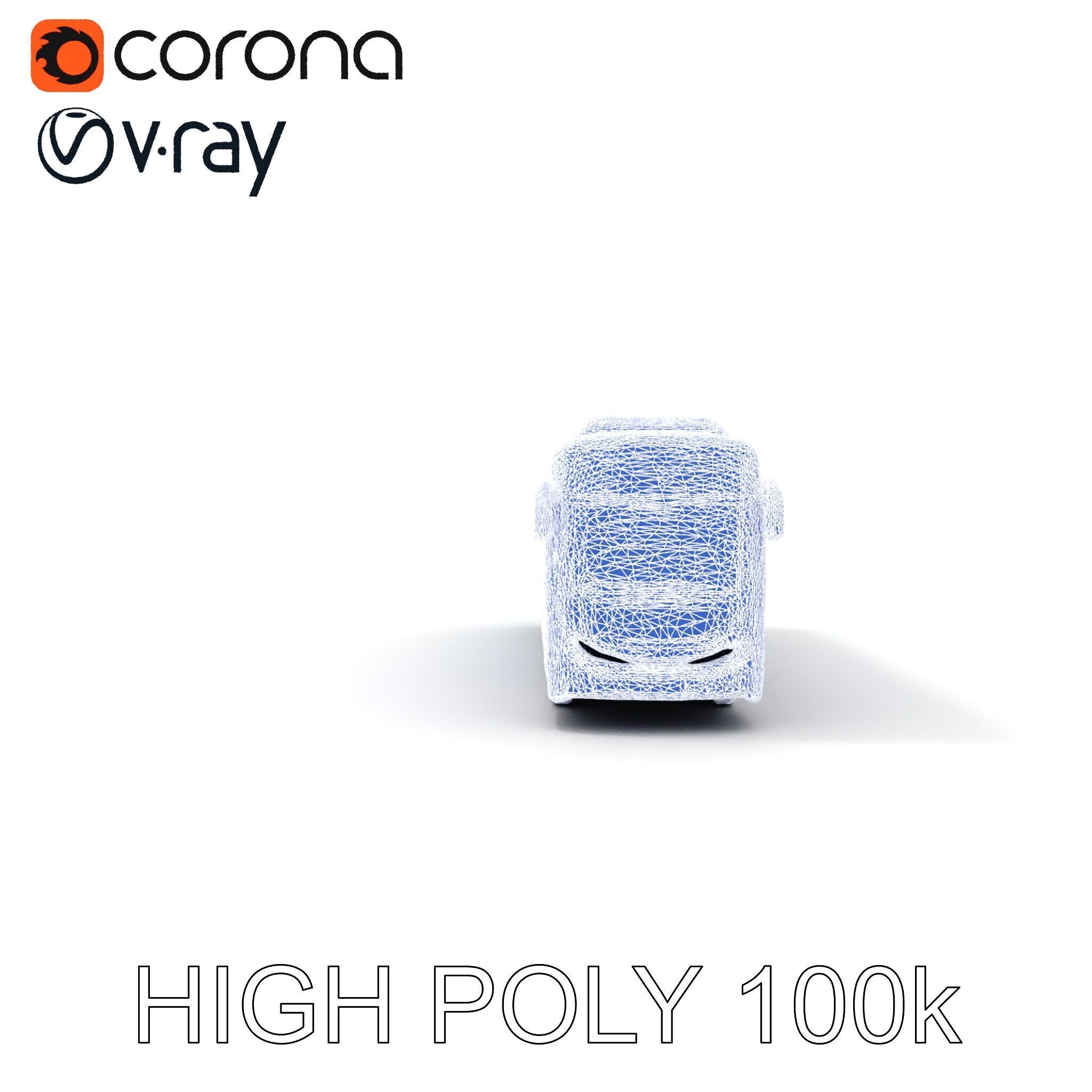 City Bus Model Pack with Various Detail Levels for Rendering ... Low-poly 3D model_27