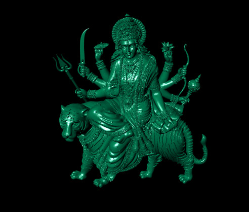 Hindu God Sculptures and Pendant Combo Set Collection 3D print model_14