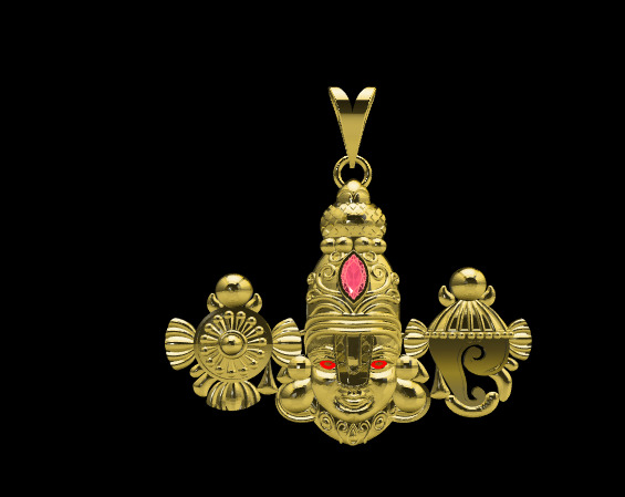 Hindu God Sculptures and Pendant Combo Set Collection 3D print model_56