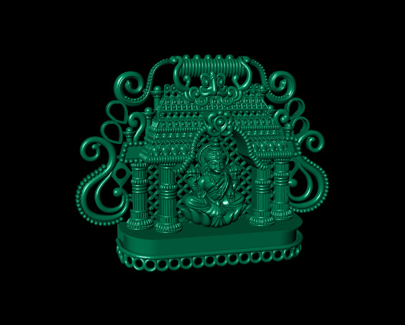 Hindu God Sculptures and Pendant Combo Set Collection 3D print model_40