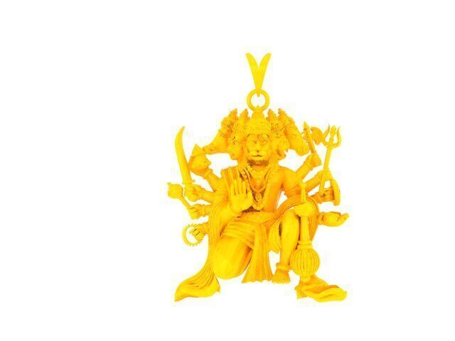 Hindu God Sculptures and Pendant Combo Set Collection 3D print model_33