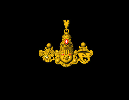 Hindu God Sculptures and Pendant Combo Set Collection 3D print model_53