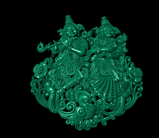 Hindu God Sculptures and Pendant Combo Set Collection 3D print model_46