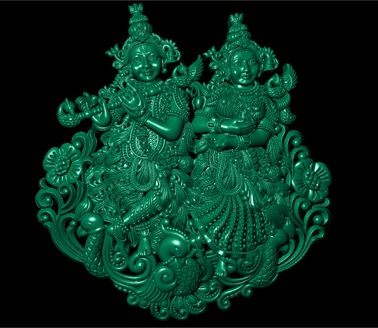 Hindu God Sculptures and Pendant Combo Set Collection 3D print model_47