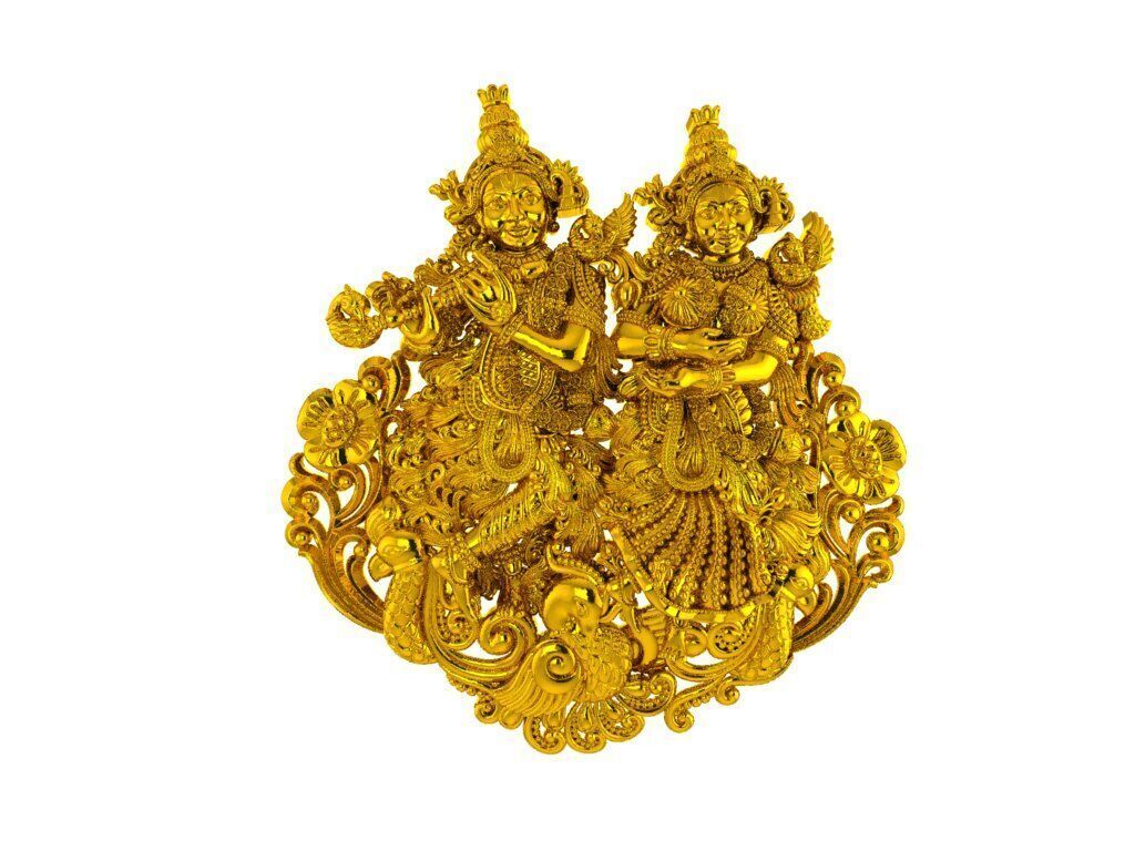 Hindu God Sculptures and Pendant Combo Set Collection 3D print model_51